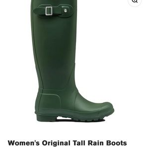 Green hunter boots